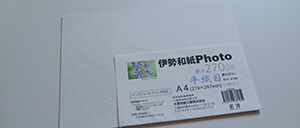 伊勢和紙プリント Photo平織目