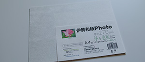 伊勢和紙プリント 浄ら芭蕉