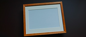 木製フォトフレーム ブラックチェリー（無垢材）